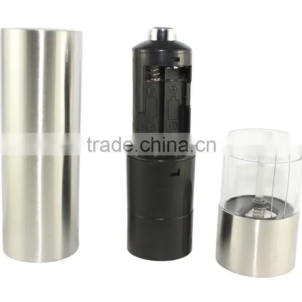 New Stainless Steel Manual Kitchen Spice Sauce Salt Pepper Mill photo-3