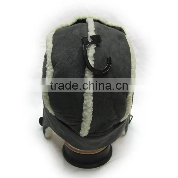 Good Quality Suede Fake Fur Winter Warm Earflap Trooper Hats Caps photo-6