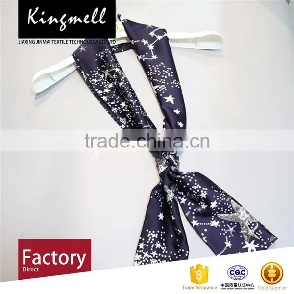 Custom-made Digital Print Chiffon Tie Scarf Women Scarf photo-3