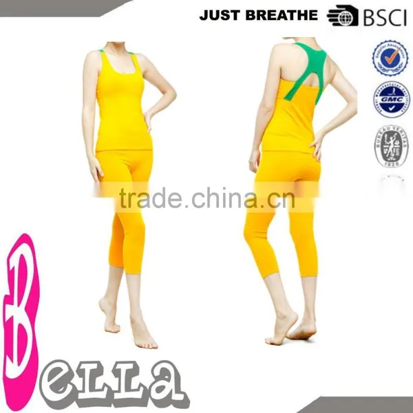 Neon Yellow,shiny Color, Plus Size Women Xxx OEM Yoga Apparel