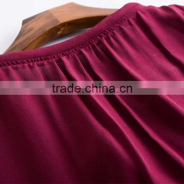 Contrast Color Office European Design Trendy Business Dress With Your Logo photo-5