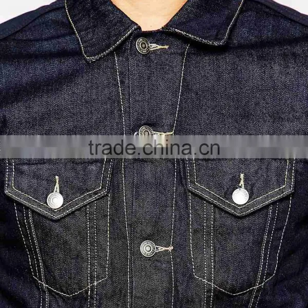 Boys Fancy Jacket Dark Blue With Metal Button Outdoor Casual Wear photo-3