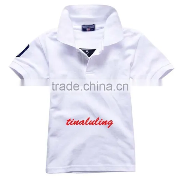 2015 Brand New Summer Boys and Girls Net Cotton Polo t Shirts Sport Plain T-shirts Wholesale t Shirts for Kids photo-2