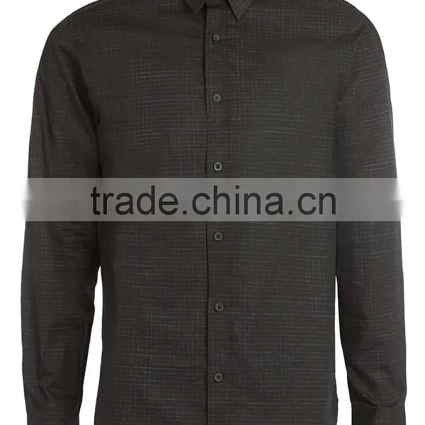 Cotton Hemp Blend Wholesale Plaid Shirts for Man photo-4