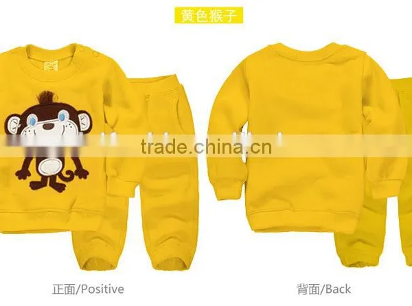 Hot Sale Custom OEM Cute Baby Boys Hoodies +pants,100% Cotton Spring or Autumn Baby Girls Wear Outfits photo-6