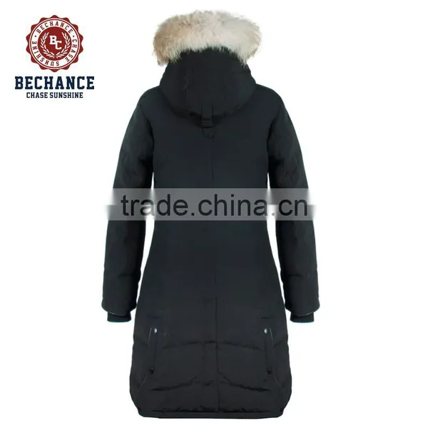the Wholesale Customized Down Coat With Fur Hood photo-2