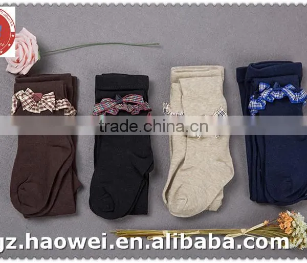 Plain High Quality Kids Cotton Pantyhose photo-2
