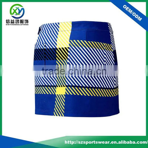 2017 Latest Fashion Color Design Ladies Slim Fit Dry Fit Skirt, Golf Skirts photo-2