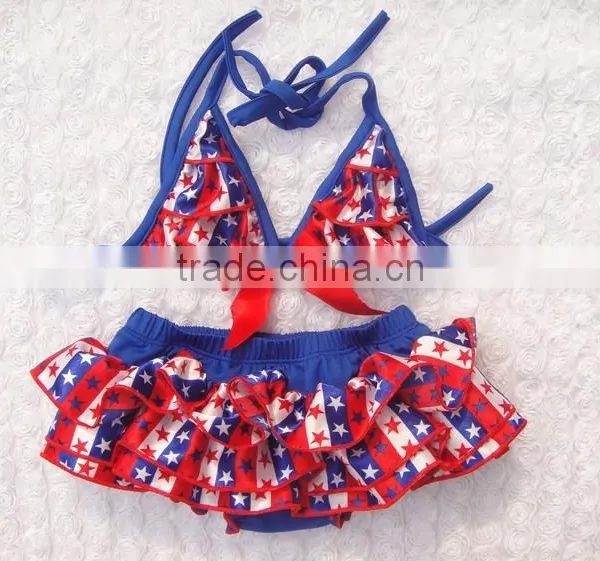 Fashion Sweet Two Piece 3-7 Years Old Kids Swimwear Baby Girls Swimwears photo-4
