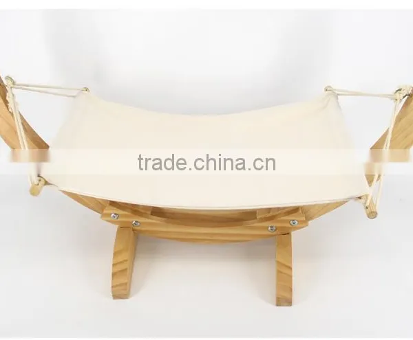 Wooden Cat Hammock With Cushion Soft Pet Bed Durable photo-6
