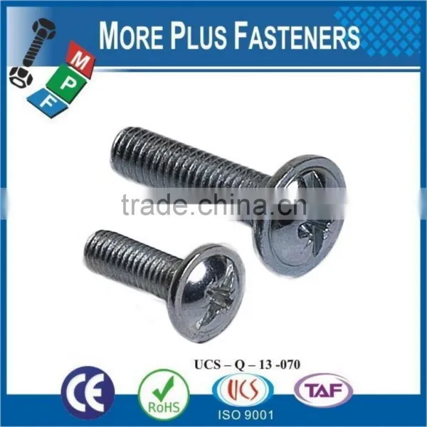 Made in Taiwan Metric Coarse Phillips Flange Pan Head Machine Screw DIN 967 photo-4