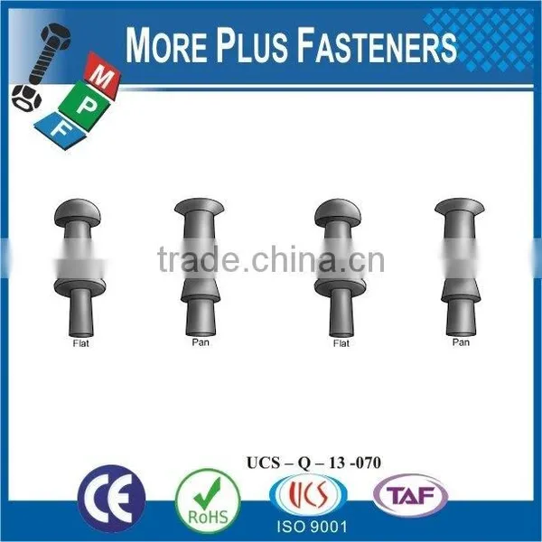 Made in Taiwan High Quality Metal Nut Black Solid Rivet photo-3