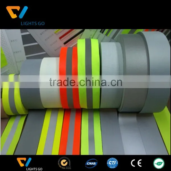 hi Vis 3m Fluorescent Clear Pink Reflective Elastic Webbing Tape photo-5