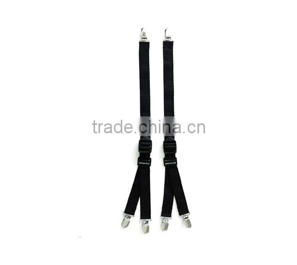 4 Straight Y Stirrup Footloop Style Unifrom Shirt Stays Shirt Holders Keep Shirt Tucked In Suspender Garters photo-6