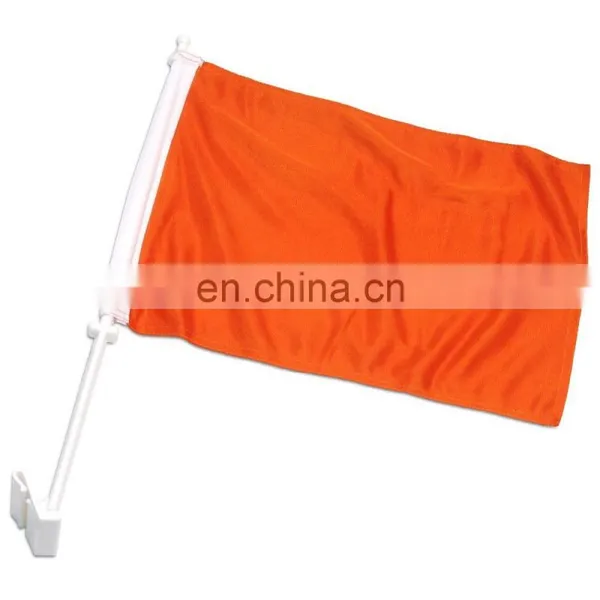 Blank Orange Hanging Car Flag