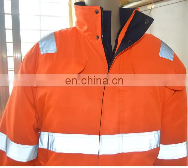 100%Cotton FR Reflective Protective Coverall for Mining Worker photo-6