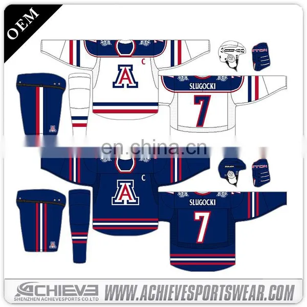 Sports Custom Hockey Jerseys Sublimation Team Hockey Uniforms Tackle Twill Ice Hockey Jerseys photo-2
