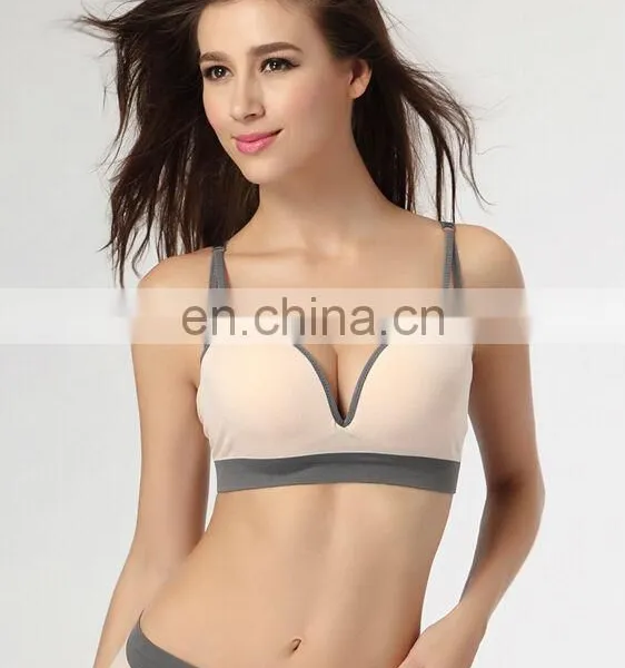 New Design no Steel Ring Yoga Bra Top With Removable Pads, Women Sport Bra photo-2