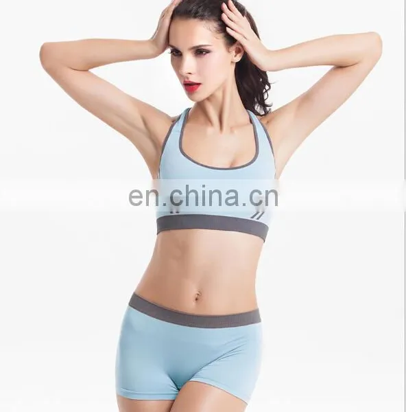 Top Quality Wholesale Seamless Hot Sexy Custom Women Sports Bra+Brief photo-3