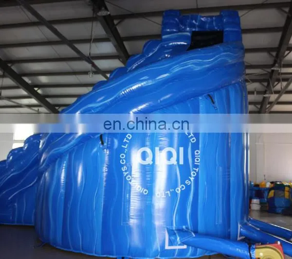 Valcano Bule Corkscrew Inflatable Water Slide With Pool for Kids photo-3