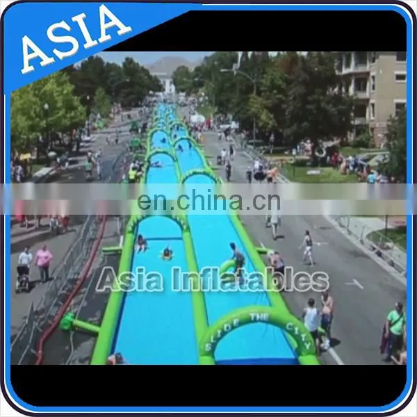 Commercial Use Inflatable Slip and Slide With Sponge Underneath / Giant Inflatable Water Slip and Slide for Adult and Kids photo-3