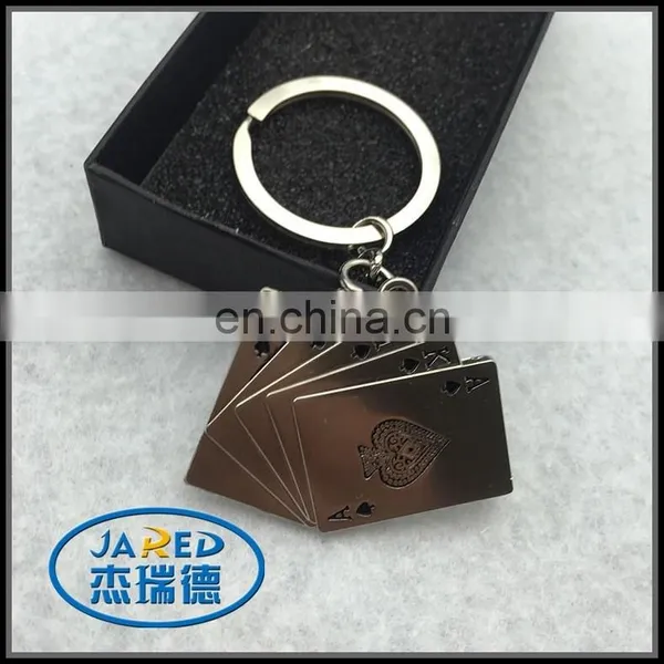 Promotional Keychain With Logo Poker Keychain Metal Letter Keychain photo-2