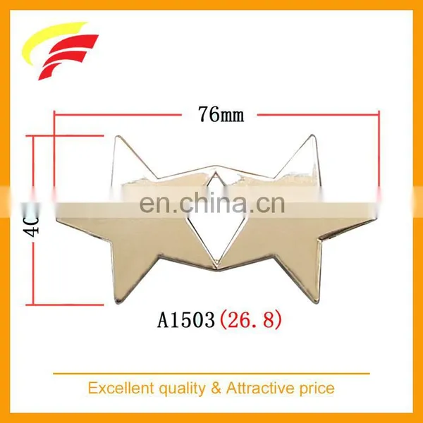 Zinc Alloy Sunglasses Shaped Rhinestone Press Clamp Belt Buckle for Women photo-2