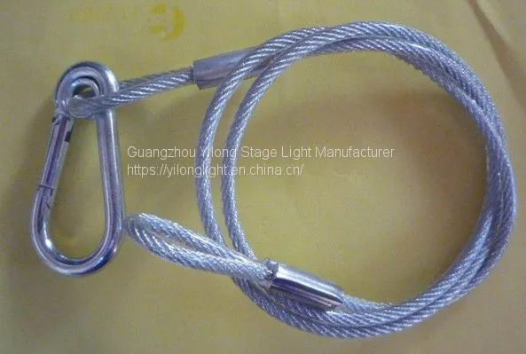 high quality safety cable for moving head light,cables for led stage light,stage light part,dj entertainment for wedding