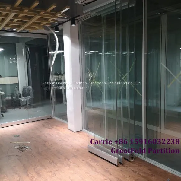 Free CAD Design Aluminum Movable Partition Wall Aluminium Sliding Folding Active photo-5
