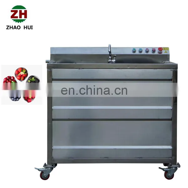 Commercial Automatic Air Bubble Fruit Washing Machine for Sale photo-4