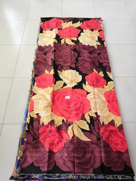 235cm Width 100 Microfiber 120gsm Disperse Printed Polyester Fabric photo-2