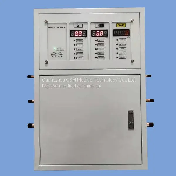 Hospital Central Medical Gases Supplying System Equipment Area Medical Gas Valves Service Unit With Medical Gases Pressure Monitoring Alarm Unit