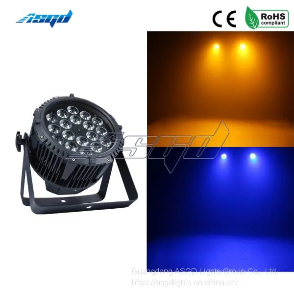 ASGD 18x12W RGBW Four in One Waterproof Aluminum Led Par Lighting