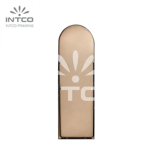 Modern Arched Full Length Mirror With Stand, Framed Full Length Mirror, Aluminum Framed Full Length Mirror photo-5