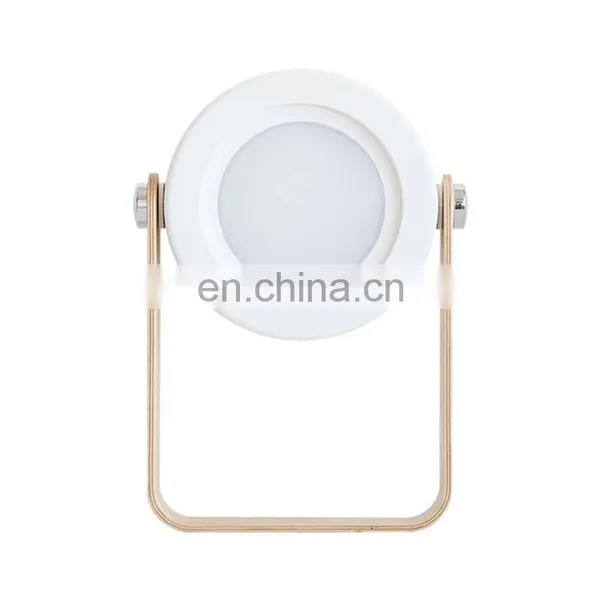 Portable Led Wooden Table Light Retractable Touchable Cordless Desk Lamp Adjustable Warm White Soft Night Light photo-2