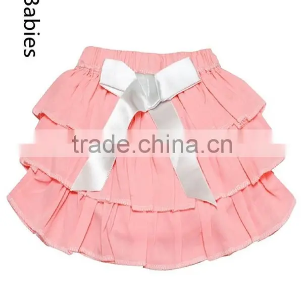 Korean Girls Short Skirts 2016 Fancy Soft Pink Satin Frill Skirt Supplier's Choice photo-2