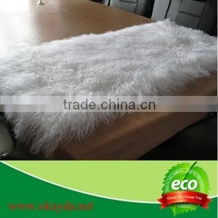 Tibetan Curly Sheepskin Rug Plush Tibet Lambskin Rug Alpaca Fur Rug