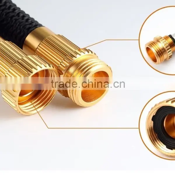 50 Ft Expandable Garden Hose Extra Strength Fabric,Double Latex Core,3/4 Snake Magic Pocket Water Hoses 8 Pattern Spray Nozzle photo-4