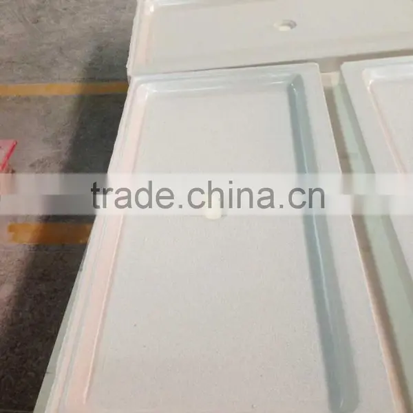 Hotel Bathroom Cultured Marble Shower Base, Shower Tray, Shower Pan photo-4