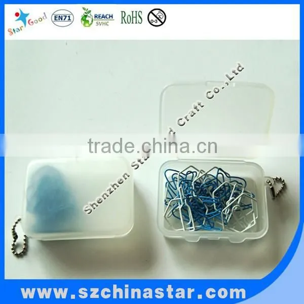 Safe Material PET Coated Iron Wire Paper Clip Put in PP Box Packing photo-6