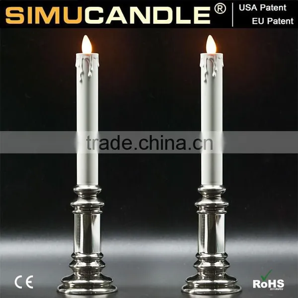 White LED Taper Candle With USA & EU Patent!