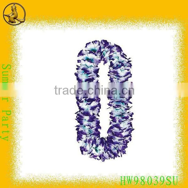 Polyester Hawaii Flower Lei/ Fashion Purple Hawaii Flower Necklaces Quality Choice