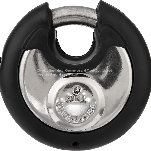 4 Digit Combination Discus Padlock With Colorful Anti-collision Ring photo-2