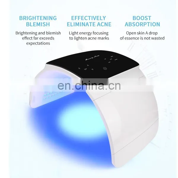 Factory PDT Therapy Facial Care Beauty Instrument 6 Colors Light Whitening And Rejuvenating Acne Foldable LED Light Skin Care photo-2