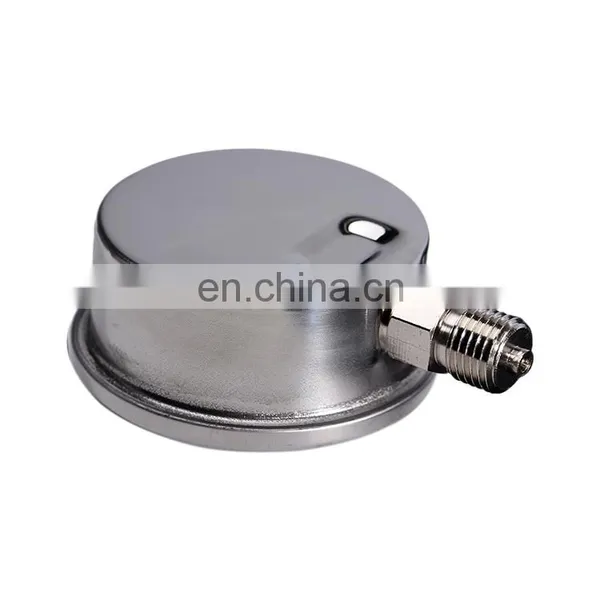 Stainless Steel Pressure Gauge Radial Thread Hydraulic Oil Pressure Gauge Vacuum Gauge photo-2