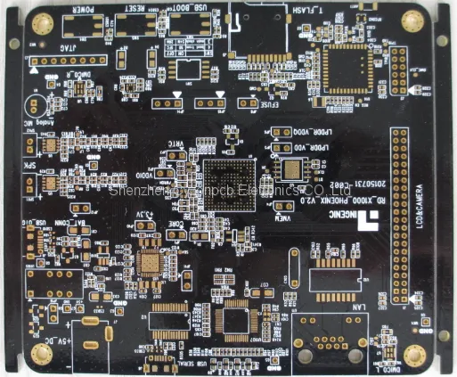 6 Layers Impedance PCB With Black Soldermask