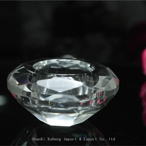 Cheap Wholesale Wedding Favors Crystal Diamond Candle Holder For Souvenirs Guests photo-2
