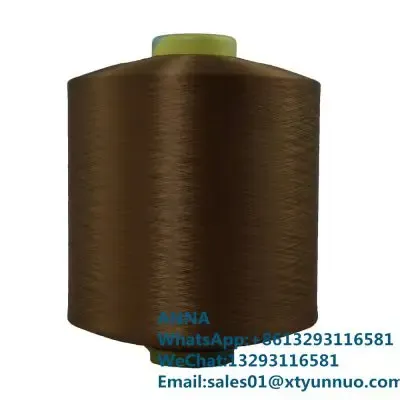 Hot Sale 70D/2 Polyamide Nylon High Stretch Fancy Filament Yarn 2-Color Dyed Hank for Hand Knitting Socks photo-2