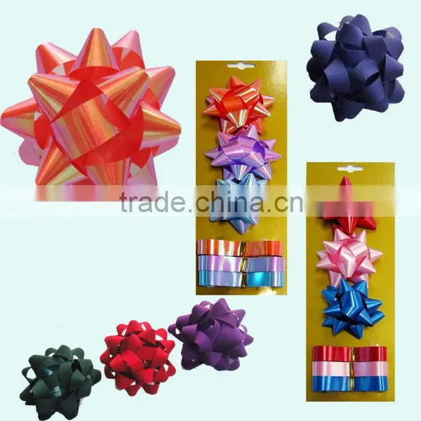 Star Ribbon Bow for Xmas Decoration and Gift Ornament photo-6