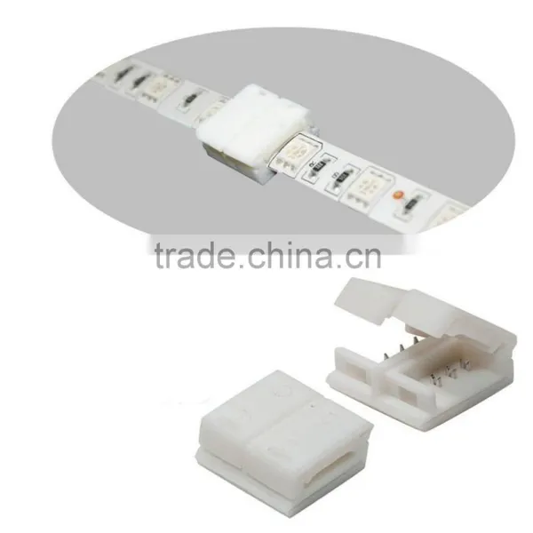 4 Pin 10mm LED Clasp Connector for Ip65 Waterproof 5050 RGB Waterproof LED Strip Light photo-4